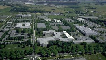 Aerial view of Air Products' headquarters campus in Trexlertown, Pennsylvania